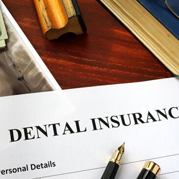 dental insurance form on a table