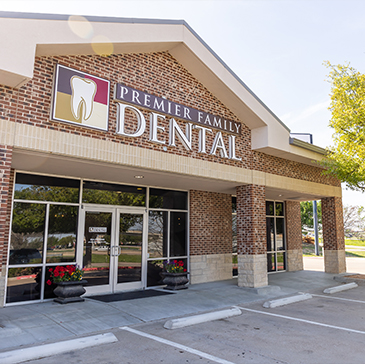 Exterior of Premier Family Dental office building