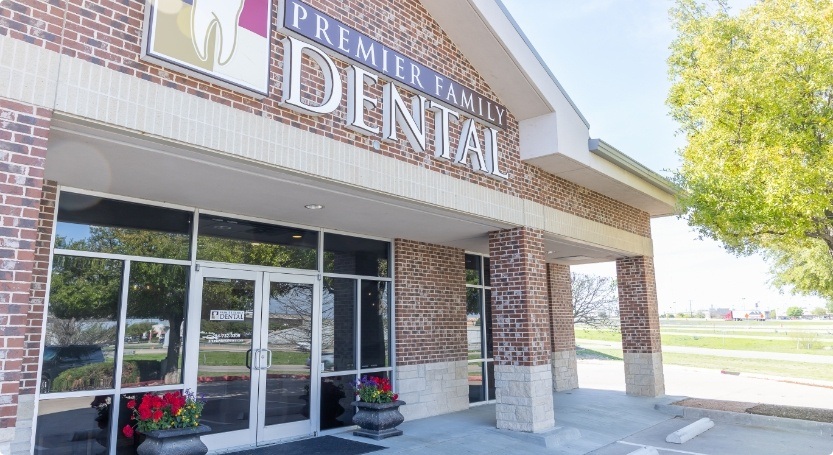 Front outside view of Premier Family Dental office building