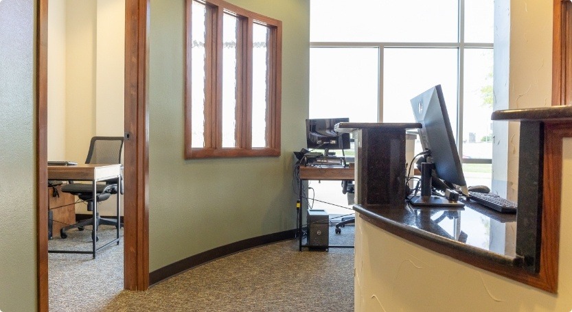 Front desk at Premier Family Dental