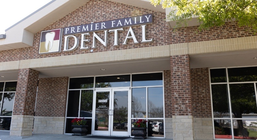Exterior of Premier Family Dental office building
