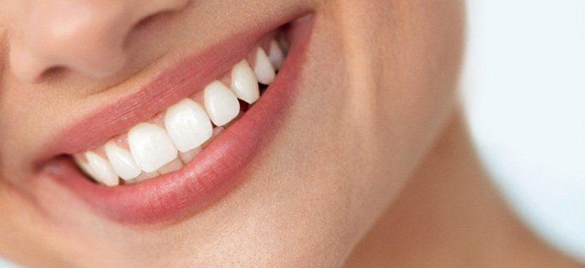 Closeup of woman’s smile