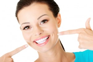 woman with a beautiful smile thanks to teeth whitening in waco